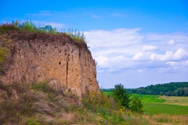 alan panorama bir tepe ile