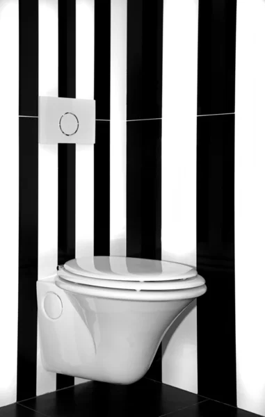 Stripe toalett — Stockfoto