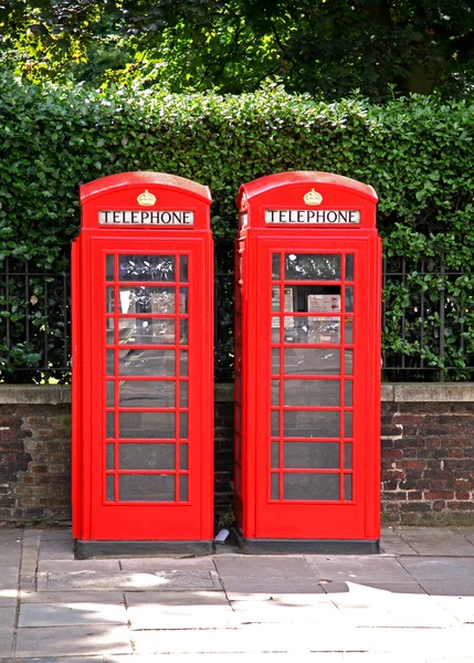 Britské telefonní budky — Stock fotografie