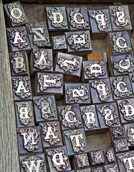 Typografia bloki — Zdjęcie stockowe