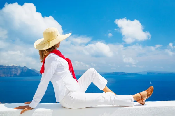 Tourist Relaxing on Vacation — Stock Photo, Image
