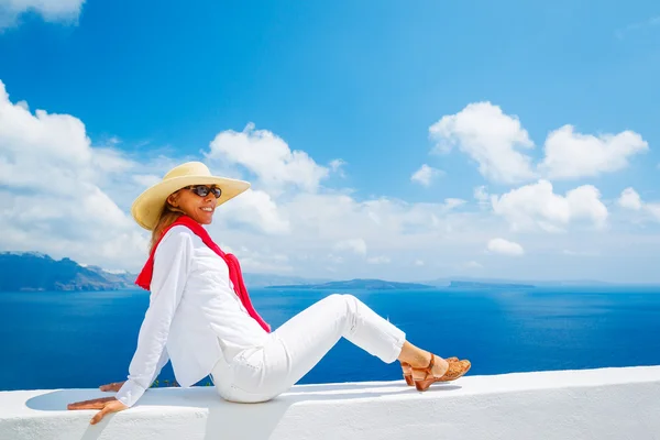 Tourist Relaxing on Vacation — Stock Photo, Image