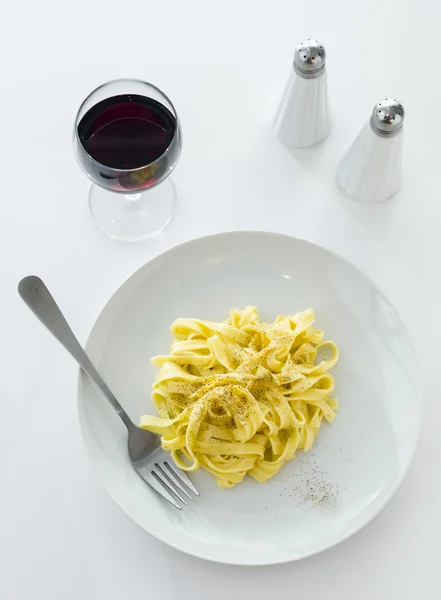 Classico piatto romano Fettuccine Alfredo — Foto Stock
