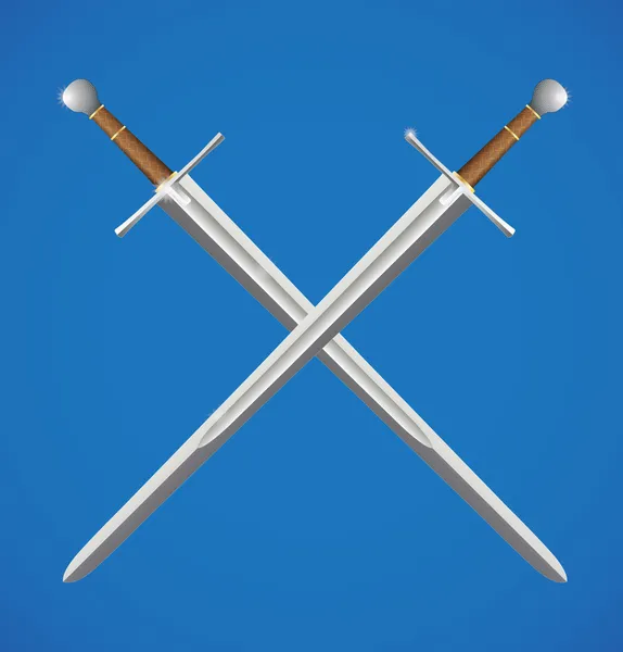 Two Crossed Swords Sticker