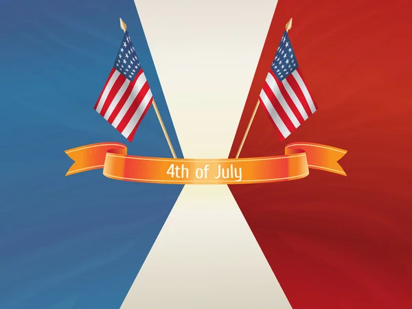 Onafhankelijkheidsdag achtergrond. 4 juli — Stockvector