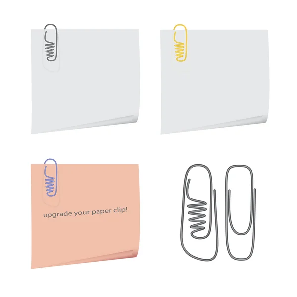 Papier clip chaussure — Image vectorielle