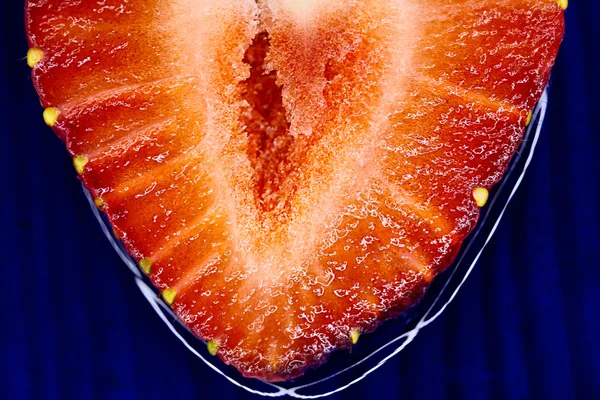 Kawałek truskawka — Zdjęcie stockowe