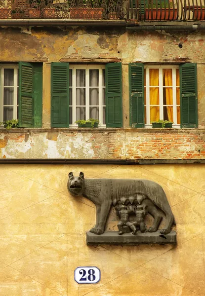 Italienska vägg — Stockfoto