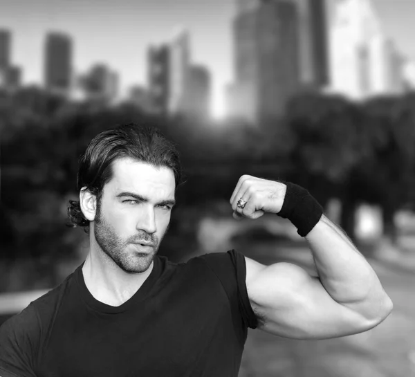 Biceps flex — Stockfoto