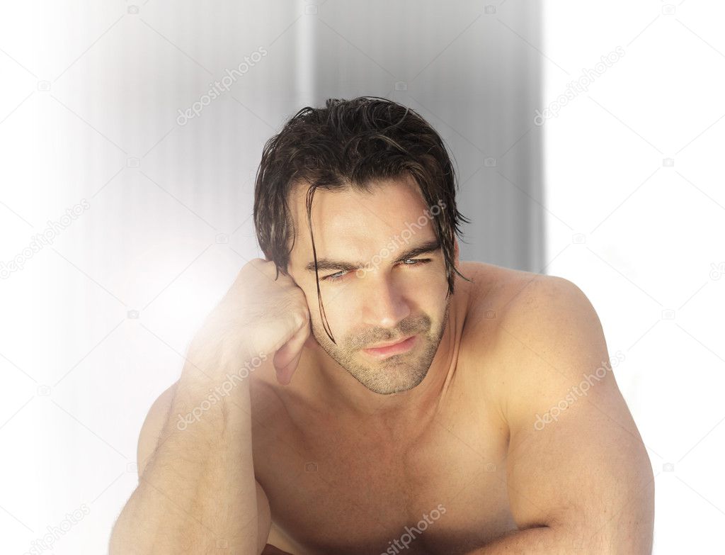 Sexy spa man