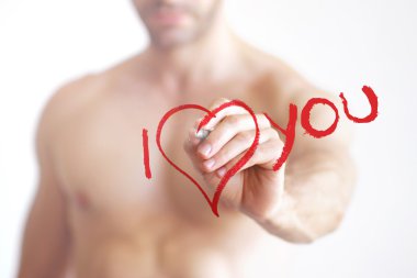 I love you sexy man clipart