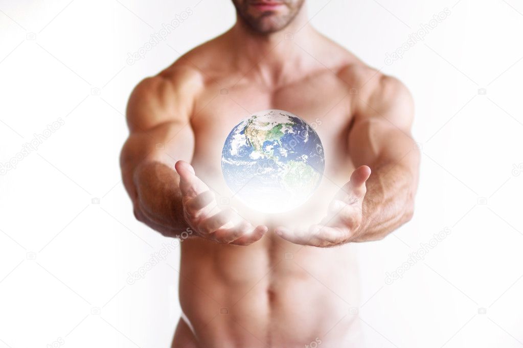 World in his hands