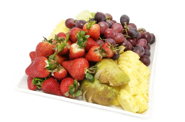 Тарілка з фруктами — стокове фото