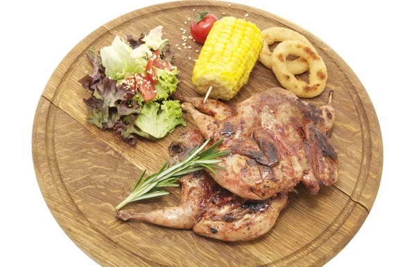 Grilled quail — Stock Photo, Image