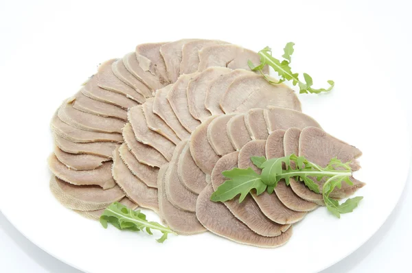 Stock image A dish of beef tongue