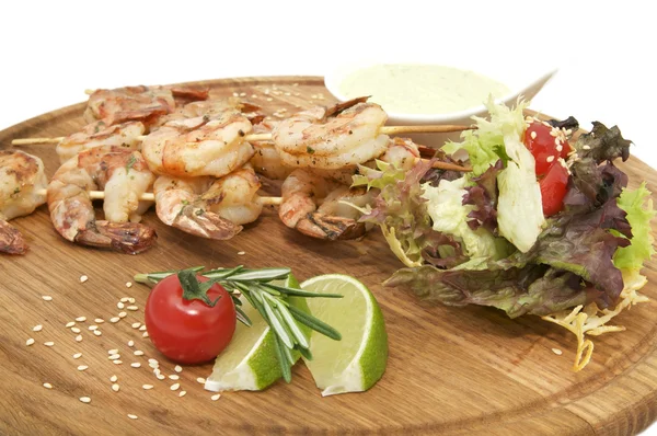 Grilled shrimp — Stock Photo, Image