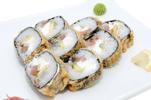 Ιαπωνικό sushi ψάρια και θαλασσινά — Φωτογραφία Αρχείου