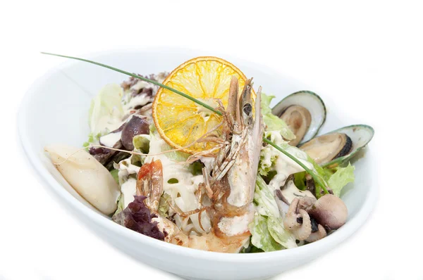 Salad with seafood — Stock Photo, Image