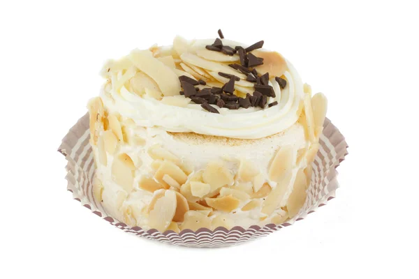 Almond cake with chocolate — Stock Photo, Image