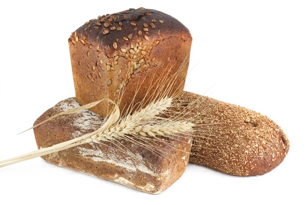 Trzy uszy kukurydziany chleb — Zdjęcie stockowe