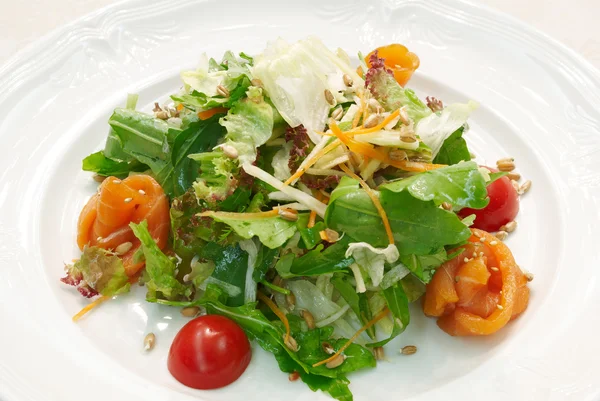 Salad with herring — Stock Photo, Image