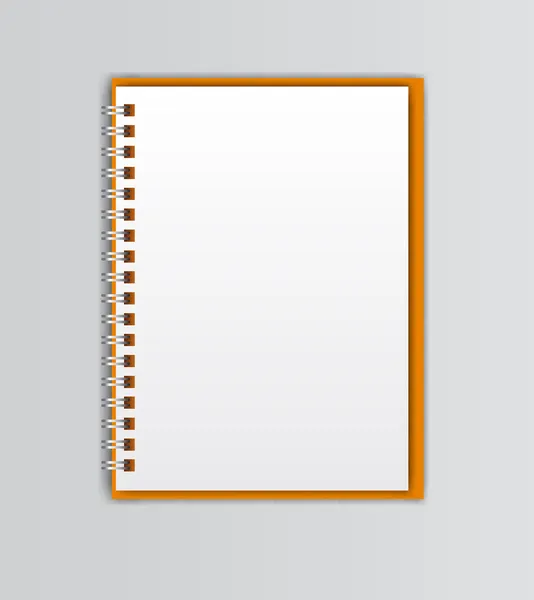 Carnet blanc ouvert — Image vectorielle
