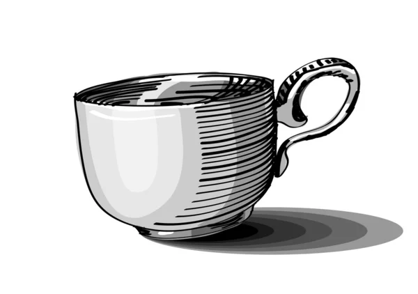 Schets cup — Stockvector