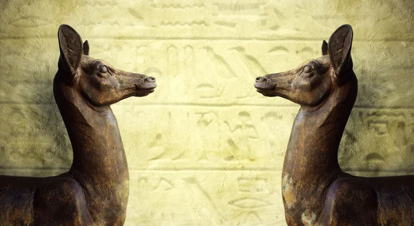 Egyptische sculpturen — Stockfoto