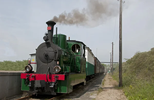 Vieux train à vapeur en Hollande — Photo