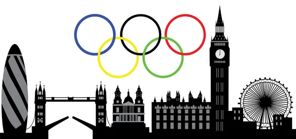 London Olimpiai város — Stock Vector