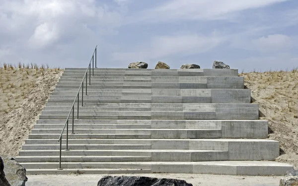 New stairs at the beach in holland — Stock Photo, Image