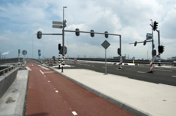 New traffic point in holland — Stock Photo, Image