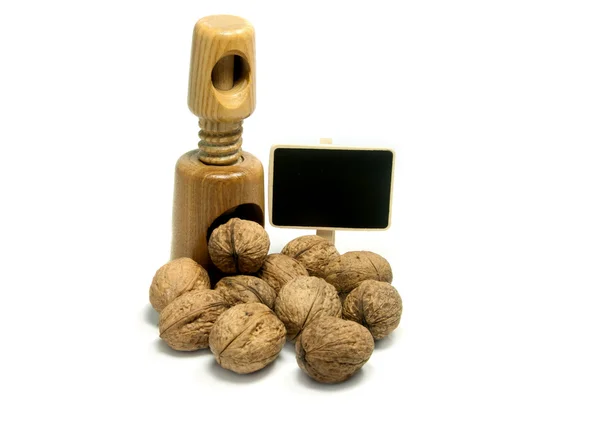 Wooden nutcracker isoalted on white — Stock Photo, Image