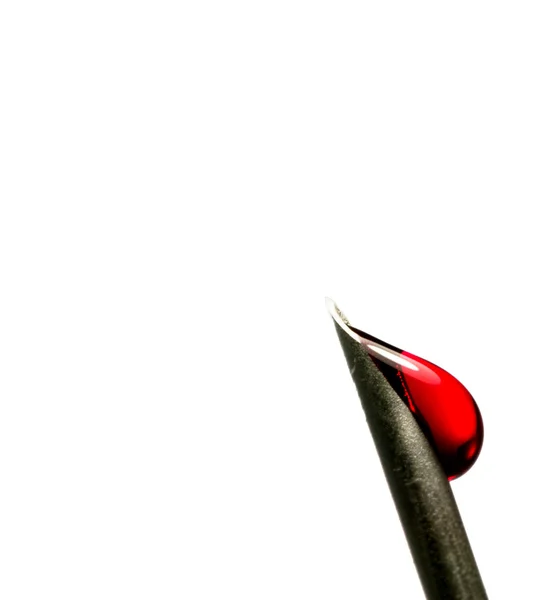 Droplet of blood — Stock Photo, Image
