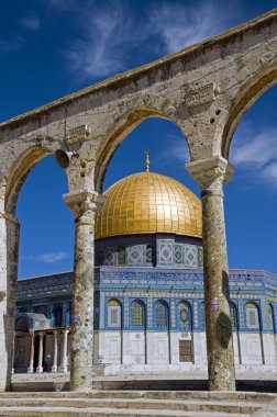 Mosk with the copper roof in jerusalem, israel clipart