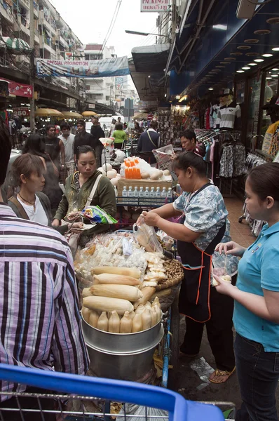 Pouliční potravin bangkok — Stock fotografie