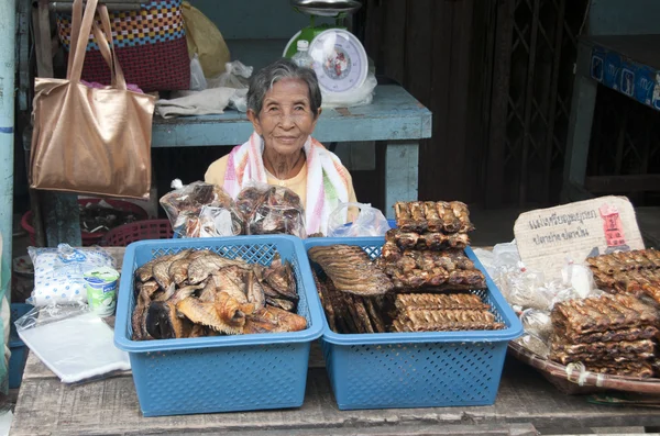 Bangkok mercato del pesce — Foto Stock