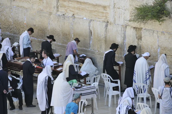 Israel Jerusalém lamentando mulher parede — Fotografia de Stock