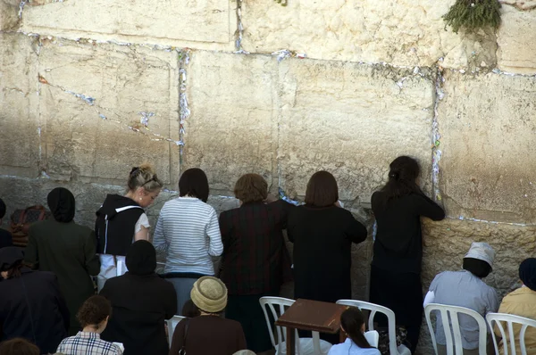 Žena Zeď nářků Jeruzalém — Stock fotografie