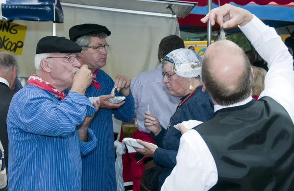Tradition roher Fisch, der Holland isst — Stockfoto