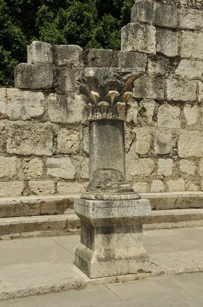 Capernaum 또는 capharnaum의 유적 — 스톡 사진