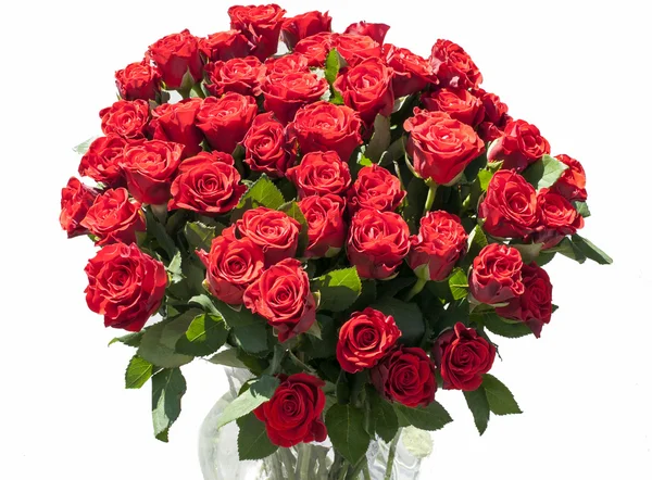 Vase aux roses rouges — Photo