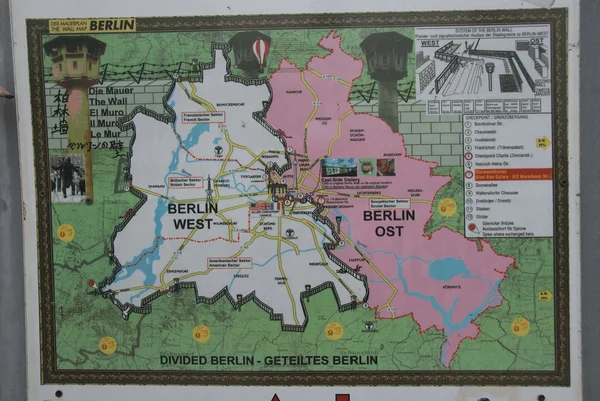 Linker Teil der Berliner Mauer — Stockfoto