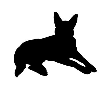 German shepard vector clipart