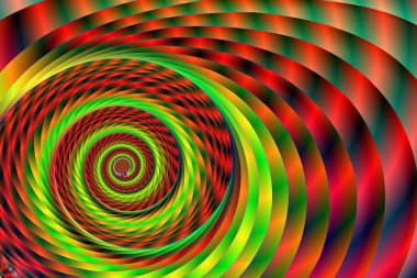 Rainbow Swirl Tunnel Abstract Background clipart