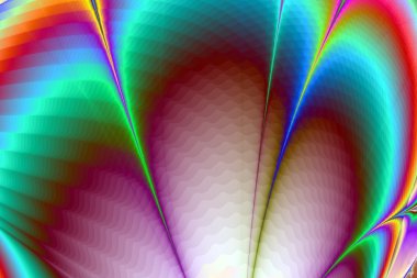 Rainbow Petals Abstract Background Wallpaper clipart