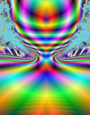 Rainbow Man - Abstract Rainbow Lights Background clipart