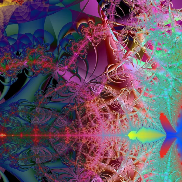 Ουτοπία κήπων ΙΙ - fractal αφηρημένα φόντο — Φωτογραφία Αρχείου
