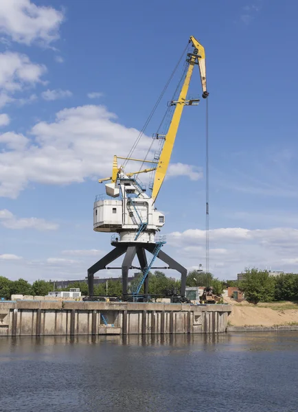 stock image The old port crane.