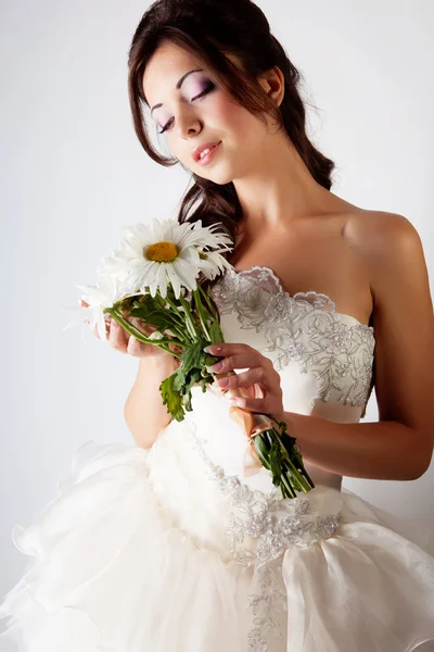Bride portrait in studio — Stock Photo, Image